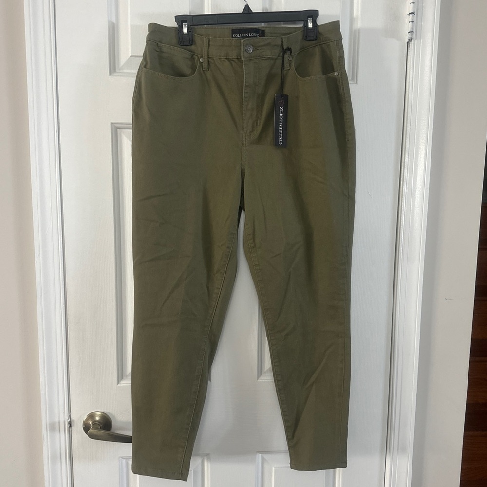 Colleen Lopez Khaki Women’s Olive Green Pants NWT